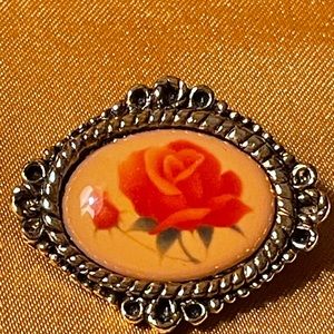 Vintage Camco Gold Floral Pin “God’s love is with you always” on back
